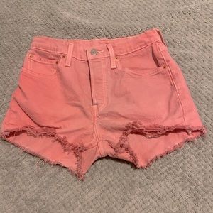 Levi’s 501 Jean Shorts Pink